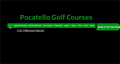 Desktop Screenshot of pocatellogolfcourses.com