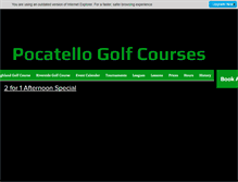 Tablet Screenshot of pocatellogolfcourses.com